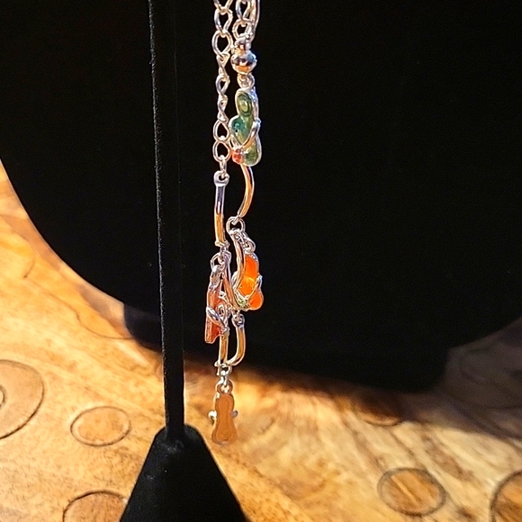 None Jewelry - Silver Plated Flip-flops Bracelet